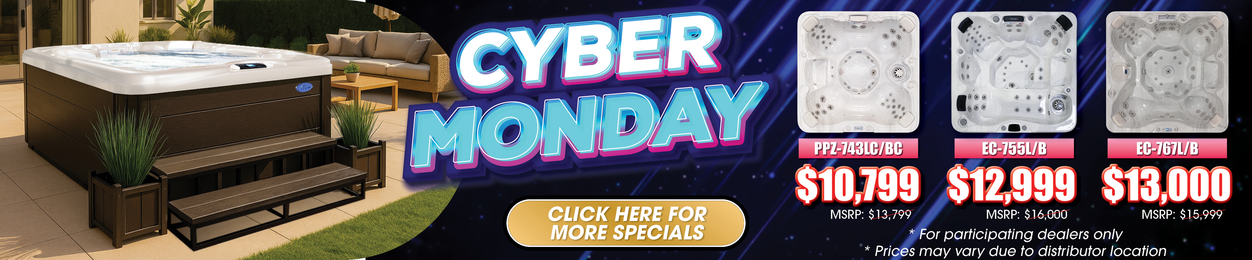 Calspas hot tub being used in a family setting - Inwood